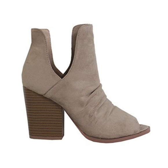 Yoki Shoes - Peep Toe Booties {Yoki}